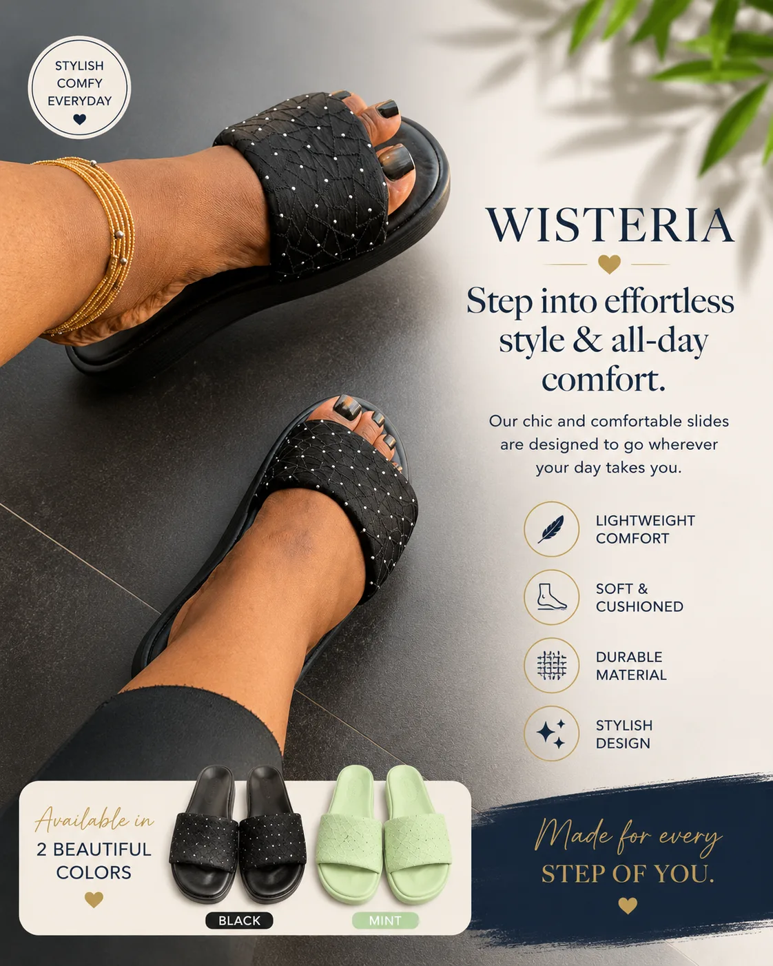 Flat slippers